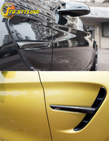 Garniture de pare-chocs en fibre de carbone sèche pour BMW M3 F80 M4 F82 F83, véritable carbone, grille latérale, garniture de lumière, accessoires extérieurs, kits carrosserie