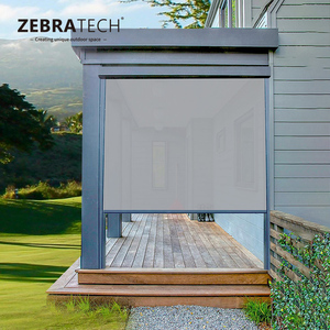 Commercio all'ingrosso elettrico esterno <span class=keywords><strong>tende</strong></span> impermeabili antivento Patio schermo parasole per giardino Veranda balcone-installazione incorporato - Product Image 5