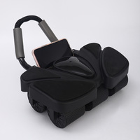 FDFIT Roue abdominale transfrontalière avec support coudes 4/6 points, à retour automatique et fonction de comptage, pour usage domestique et entraînement de base en intérieur