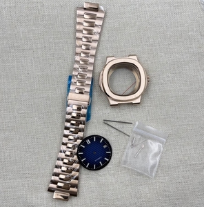 NH35 Case Rose Gold 42mm Pulsera de acero Set completo Montaje de reloj Dial Nau/Tilus Case - Product Image 4