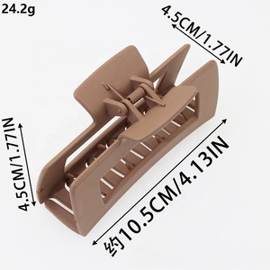 عسل من الراتينج غير اللامع لون خالص مستطيلي مقطع بلاستيكي للشعر السميك للنساء - Product Image 2