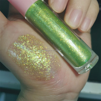 Gloss à lèvres liquide sans cruauté, imperméable, longue durée, haute qualité, sexy, tendance, bio, vert, noir, rouge, multi-chrome, holographique