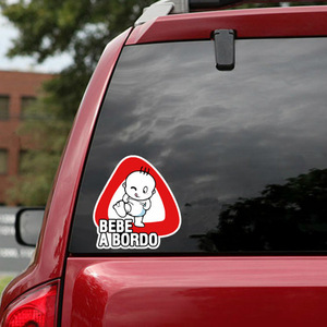 Pegatinas para Coche, Diseño de Bebé en el Coche, Decoración Impermeable con Impresión UV en PVC, Pegatinas Personalizadas para la Carrocería - Product Image 2