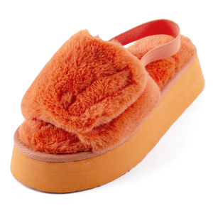 Pantofole Invernali da Donna in Finta Pelliccia, Scarpe Calde, <span class=keywords><strong>Ciabatte</strong></span> Comode Nere per Casa e Esterno - Product Image 2