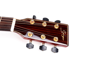 China fábrica OEM 41 pulgadas de alto brillo corte sólido <span class=keywords><strong>guitarra</strong></span> acústica - Product Image 2