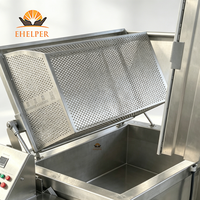 Marmite de Blanchiment et de Cuisson Inclinable à Vapeur 300L en SUS304, Cuve de Pré-cuisson par Lots pour Cuisine Centrale et Transformation Alimentaire, Certifiée CE