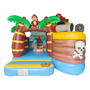 KUOYE Château Gonflable Pirate <span class=keywords><strong>Chasse</strong></span> au Trésor avec Toboggan pour Enfants - Vente Flash - Product Image 1