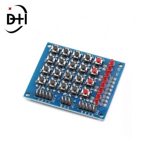 คีย์บอร์ดเมทริกซ์ 4x4 โมดูลแผงปุ่มกด 4*4 พร้อมสวิตช์เมมเบรน ปุ่มกดพร้อมไฟ LED แผงควบคุม MCU ชุด DIY สำหรับ Arduino - Product Image 4