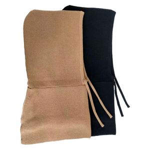 Cagoule unisexe ajustable élastique, <span class=keywords><strong>bonnet</strong></span> chaud, écharpe annulaire, <span class=keywords><strong>bonnet</strong></span> tricoté coupe-vent avec col cache-<span class=keywords><strong>cou</strong></span> pour femmes et hommes - Product Image 6