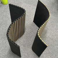 Panneaux muraux flexibles incurvés Akuslat Palilleria pour hôtel, panneaux acoustiques, panneaux de plafond intérieurs insonorisants
