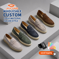 Mocassins de luxe pour hommes en daim et cuir de mouton véritable, faits main, style espadrilles, chaussures décontractées et de marche pour hommes