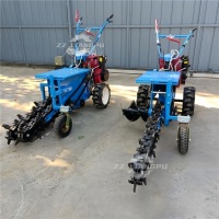 Alta productividad 120mm de ancho Mini Tractor Foundation Trencher Machine con motor para excavación de zanjas agrícolas en venta