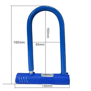 Candado en U para <span class=keywords><strong>Bicicleta</strong></span>, <span class=keywords><strong>Antirrobo</strong></span>, Cable de Acero, Seguridad para Ciclismo, Candado para Motocicleta, Scooter Eléctrico, <span class=keywords><strong>Bicicleta</strong></span> de Montaña, <span class=keywords><strong>Bicicleta</strong></span> de Carretera, Candado en Forma de U de Aleación de Zinc - Product Image 2