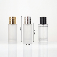 En stock, flacons de parfum en verre vides de forme cylindrique de 15 ml, 30 ml, 50 ml, 100 ml avec boîte cadeau