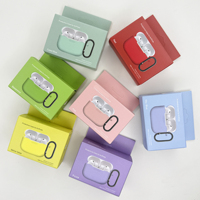 Housse de protection pour écouteurs en silicone de couleur unie pour Airpods Pro 3ème génération avec boîte d'emballage Étui pour écouteurs en silicone