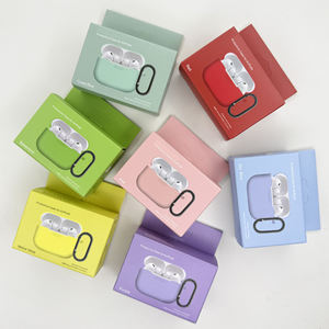 Housse de protection pour écouteurs en silicone de couleur unie pour Airpods Pro <span class=keywords><strong>3</strong></span>ème génération avec boîte d'emballage Étui pour écouteurs en silicone - Product Image 6