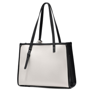 2022 nouveau sac à main <span class=keywords><strong>noir</strong></span> <span class=keywords><strong>et</strong></span> <span class=keywords><strong>blanc</strong></span> pour femmes sac à main pour femmes Premium sac à main simple sac à épaule pour femmes sac - Product Image 4