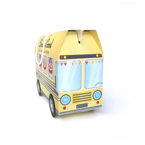 personalizado hecho eco amigable papel de Navidad de <span class=keywords><strong>la</strong></span> escuela autobús forma cookie caramelo bebé caja de regalo con <span class=keywords><strong>la</strong></span> manija - Product Image 2