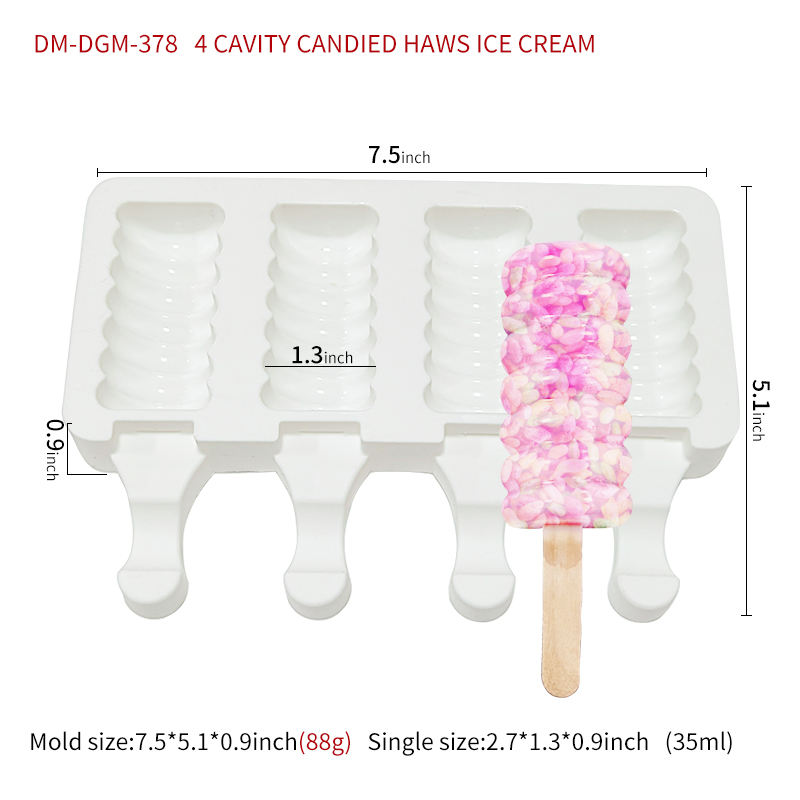 2-4 cavity ice cream mold