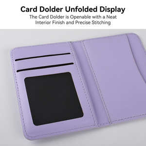 Funda Protectora para Teléfono de Cuero Acolchado con Tapa Magnética, Ranuras para Tarjetas y Soporte - Product Image 5
