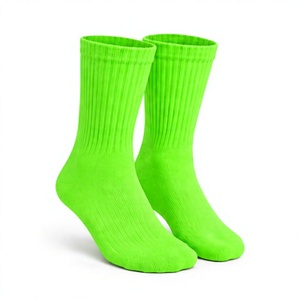 Chaussettes de sport décontractées en coton tricoté jacquard de qualité supérieure pour hommes, avec logo personnalisé, vente en gros - Product Image 1