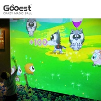 Gooest Magic Crazy Ball, Máquina de Juegos de Realidad Virtual Interactiva con Proyector de Metal para Interiores, Simulador de Vuelo de Realidad Virtual de 360 Grados, Parque de Atracciones 10