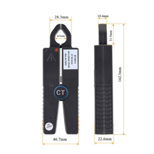 ETCR014 AC100A คีมปากแหลม เซ็นเซอร์ตรวจจับกระแสไฟรั่ว AC สำหรับออสซิลโลสโคปวัดพลังงาน เครื่องวิเคราะห์อุตุนิยมวิทยา - Product Image 3