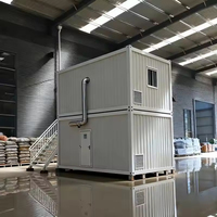 Villa de vacances préfabriquée moderne à deux étages en structure légère en acier, maison conteneur sandwich pour chambre à coucher