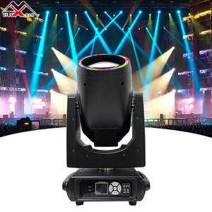 Luz de haz prismático BSW 380 de alta calidad, cabezal móvil de 380W con control DMX RGBW, 14 colores, clasificación IP20, autopropulsado - Product Image 6