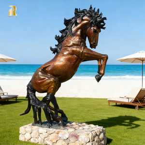 Yüksek Kaliteli Büyük Bronz Atlama Atı Heykeli Dış Mekan Dekorasyonu İçin - Product Image 1