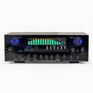 Профессиональный 5.1-канальный усилитель динамического спектра 600 Вт, мощный домашний сабвуфер AV-555BT, металлический корпус, входы USB/AUX - Product Image 1