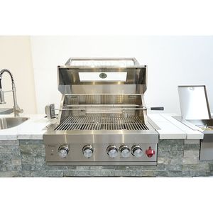 Attrezzatura per Barbecue e Pizza, Stazione Industriale con Cassetti Prefabbricati, Mobile per Cucina Esterna - Product Image 4