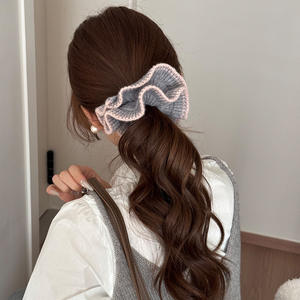 Diadema de Encaje Tejido para Mujer, Moda Otoño/Invierno, 16 cm, Color Sólido, para Uso Diario y Fiestas - Product Image 3