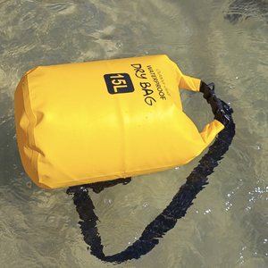 Sacs étanches flottants portables en PVC avec logo personnalisé pour la randonnée, 5L/15L, étanches IPX6, anti-poussière et anti-sable, enroulables, vente en gros - Product Image 4