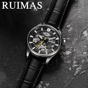 2025 nuevo reloj de acero inoxidable para hombre con esfera luminosa esqueletizada elegante reloj de negocios informal - Product Image 3