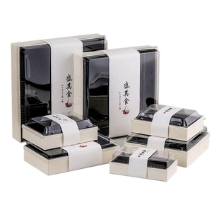 Boîte à lunch jetable en bois pour aliments légers, boîte à sashimi japonaise, boîte à <span class=keywords><strong>sushi</strong></span> à emporter, boîte à collation de luxe en bois massif japonais - Product Image 3