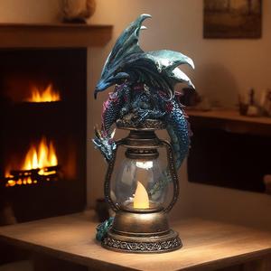 Rétro <span class=keywords><strong>Dragon</strong></span> Veilleuse DRB001 Imitation Lampe À Huile Électronique Bougie Ornement Chambre Lampe De Chevet - Product Image 5