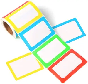 สติกเกอร์ติดชื่อกันน้ำแบบกำหนดเอง สติกเกอร์ป้ายชื่อ ฉันชื่อ สำหรับเด็ก ศูนย์รับเลี้ยงเด็ก โรงเรียน งานประชุม - Product Image 1