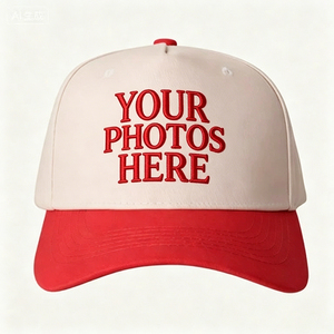 Gorra de Béisbol Deportiva Casual de Alta Calidad, de Cinco Paneles, Estructurada, Bordada, con Logotipo Personalizado de Dos Tonos - Product Image 3