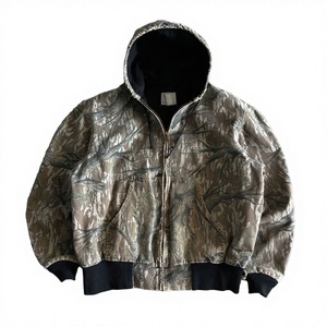Sudadera con capucha extragrande para hombre, de camuflaje invernal, 100% algodón, gruesa, impermeable, cortavientos, transpirable, con forro y doble cremallera. - Product Image 3