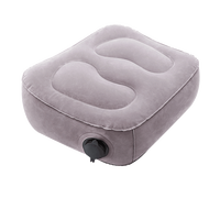 Repose-pieds gonflable portable, support de jambe réglable en hauteur pour avion, train et voiture