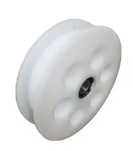 OEM custom poly plastic cnc pulley wheels roller caster wheels nonstandard sizes customized plastic parts