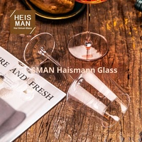 Verre à vin rouge Bourgogne transparent en cristal sans plomb haut de gamme, design moderne, durable, capacité 450-630 ml, pour restaurant et mariage