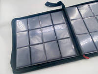 Classeur de cartes noir et pochettes JO-JY-10 baseball trading 12 pochettes de cartes de sport