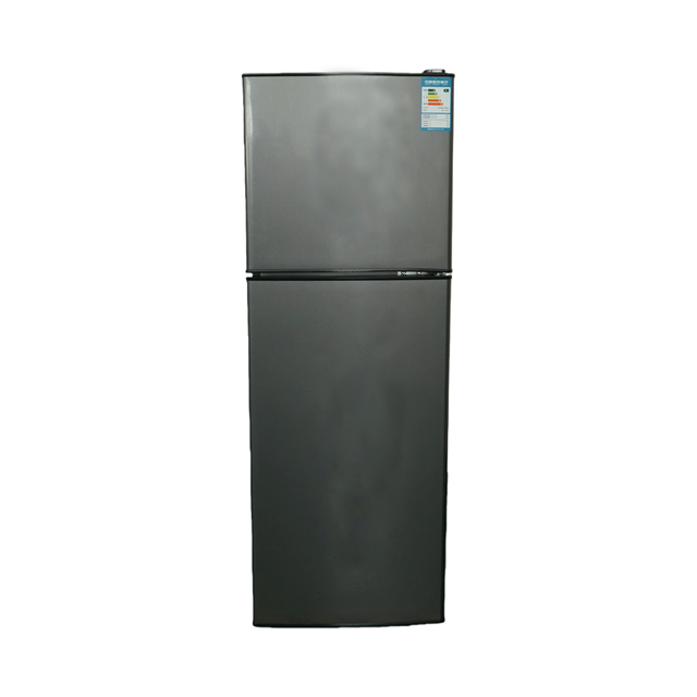 Gray or Sliver Color 112 Litres 1.3 Meters Height Double-door Refrigerator with Both Freezer and Refrigerator Functions