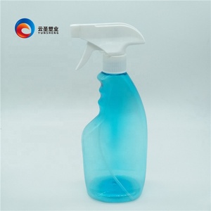 500ml Detergent liquid plastic transparent bottle laundry spray 28/410 calibre PET bottle cleaning container for chemical