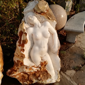 Moldes de hormigón de tamaño natural de mármol blanco tallado a mano para decoración de jardín para estatuas - Product Image 4