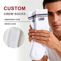 Chaussettes de sport respirantes blanches pour hommes, femmes et adultes – Chaussettes de sport décontractées en tricot pour la gym