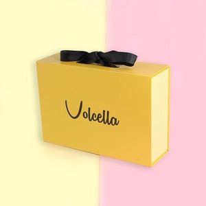 Custom Rigid Collapsible Packaging Magnetic <b>Gift</b> Box Large Folding Cardboard Black Luxury <b>Gift</b> Boxes With Handle Magnetic Lid - Product Image 2