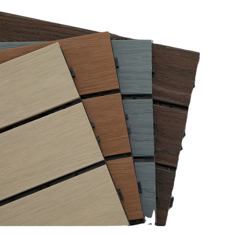 Multi-style Deck Tiles Consisting of Wood - Plastic Composite Flooring Can Anti Oxidation, Anti UV and Easy to Install